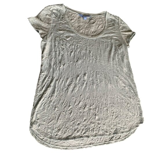 Simply Vera Vera Wang Tops - Simply Vera Vera Wang Ladies Crinkle-Style Top Size Large Sage Green